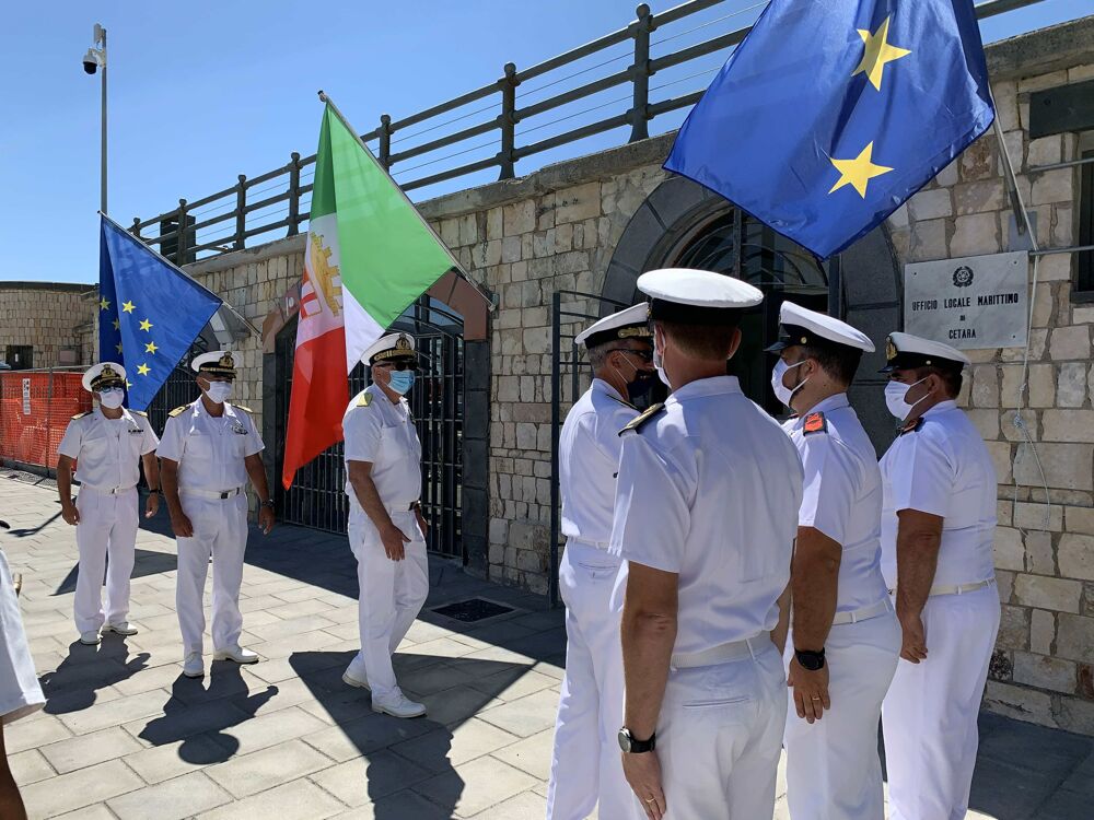 Capitanerie di Porto, il comandante Pettorino visita gli uffici marittimi della Costiera