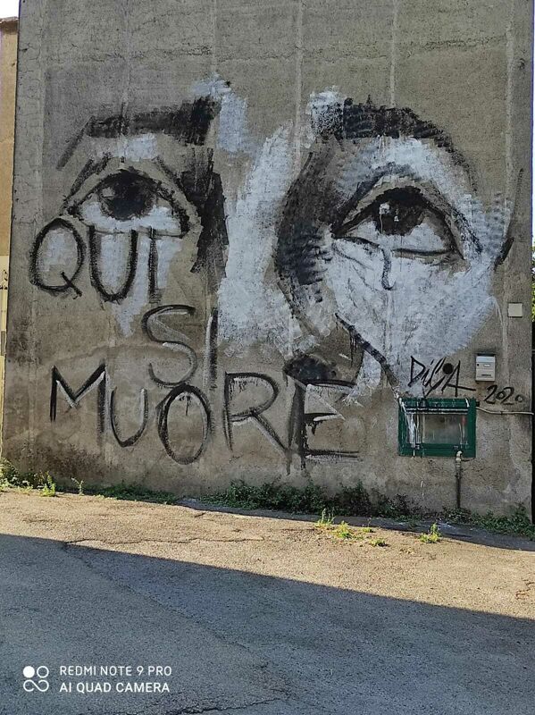“Qui si muore": appare un murale accanto alle Fonderie Pisano