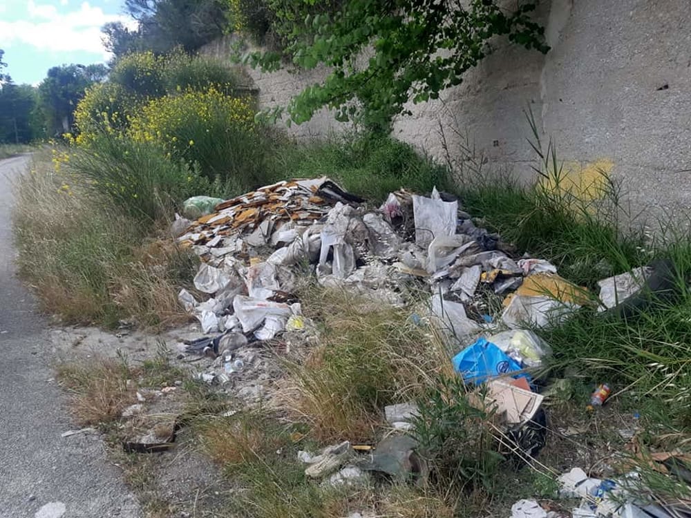 Rifiuti edili abbandonati a Serre: la denuncia della Lipu
