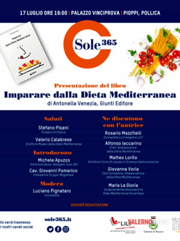 Imparare dalla Dieta Mediterranea: la presentazione del libro a Pioppi