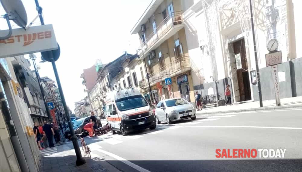 Incidente tra auto e moto a Pontecagnano: corrono i sanitari del Vopi
