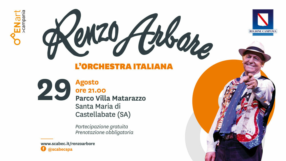 Renzo Arbore e l'Orchestra Italiana fanno tappa a Castellabate, ingresso gratuito ma è già sold out