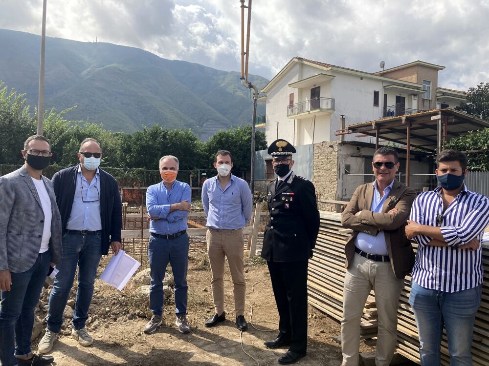 Nocera Superiore: il colonnello Di Gangi in visita al cantiere della nuova Caserma