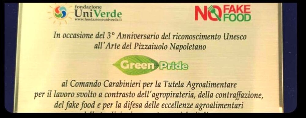 Salerno, premio “Green Pride” ai forestali del nucleo Agroalimentare