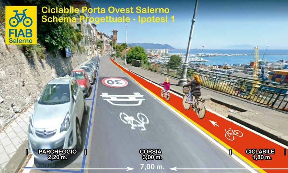 Via Croce, l’appello della Fiab Salerno: “Interventi urgenti per garantire la sicurezza ai ciclisti”