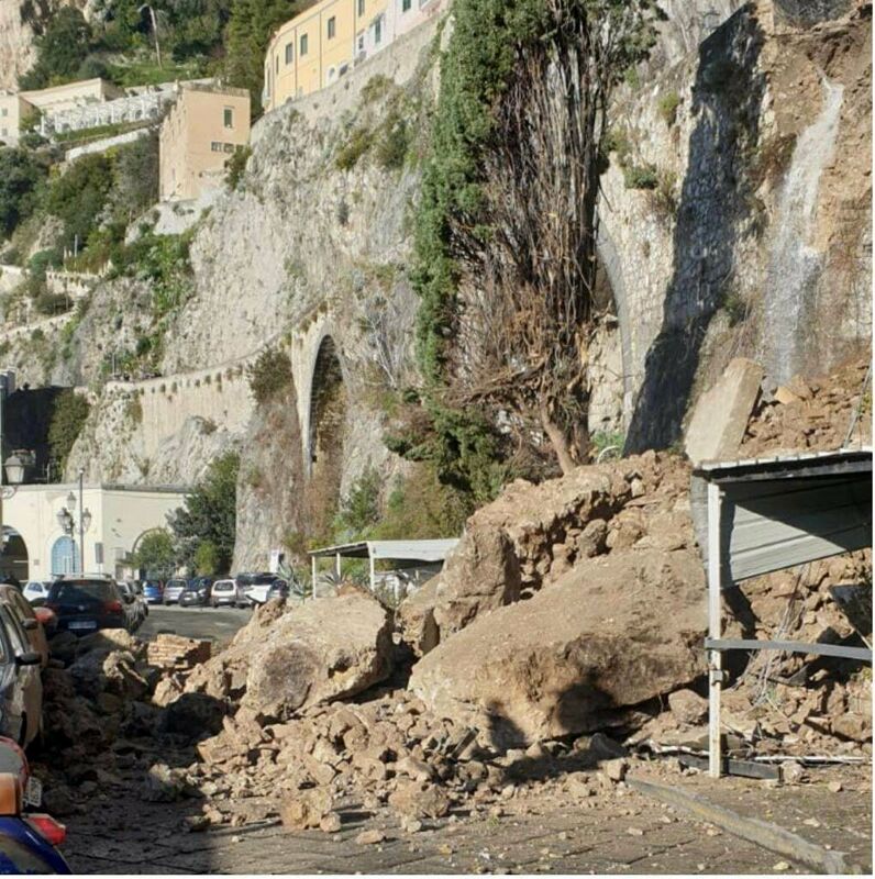 Frana ad Amalfi, la Regione stanzia 4 milioni di euro per la messa in sicurezza