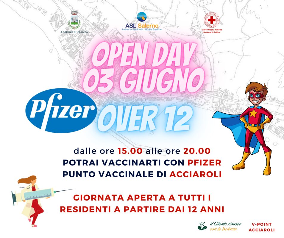 Open Day a Pollica, al via la somministrazione per i residenti con più 12 anni