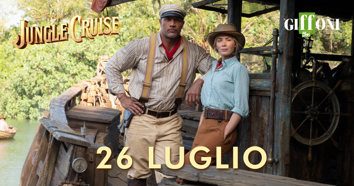 A #Giffoni50Plus l’anteprima italiano di “Jungle Cruise”, la nuova avvenuta Disney con Dwayne Hohnson ed Emily Blunt
