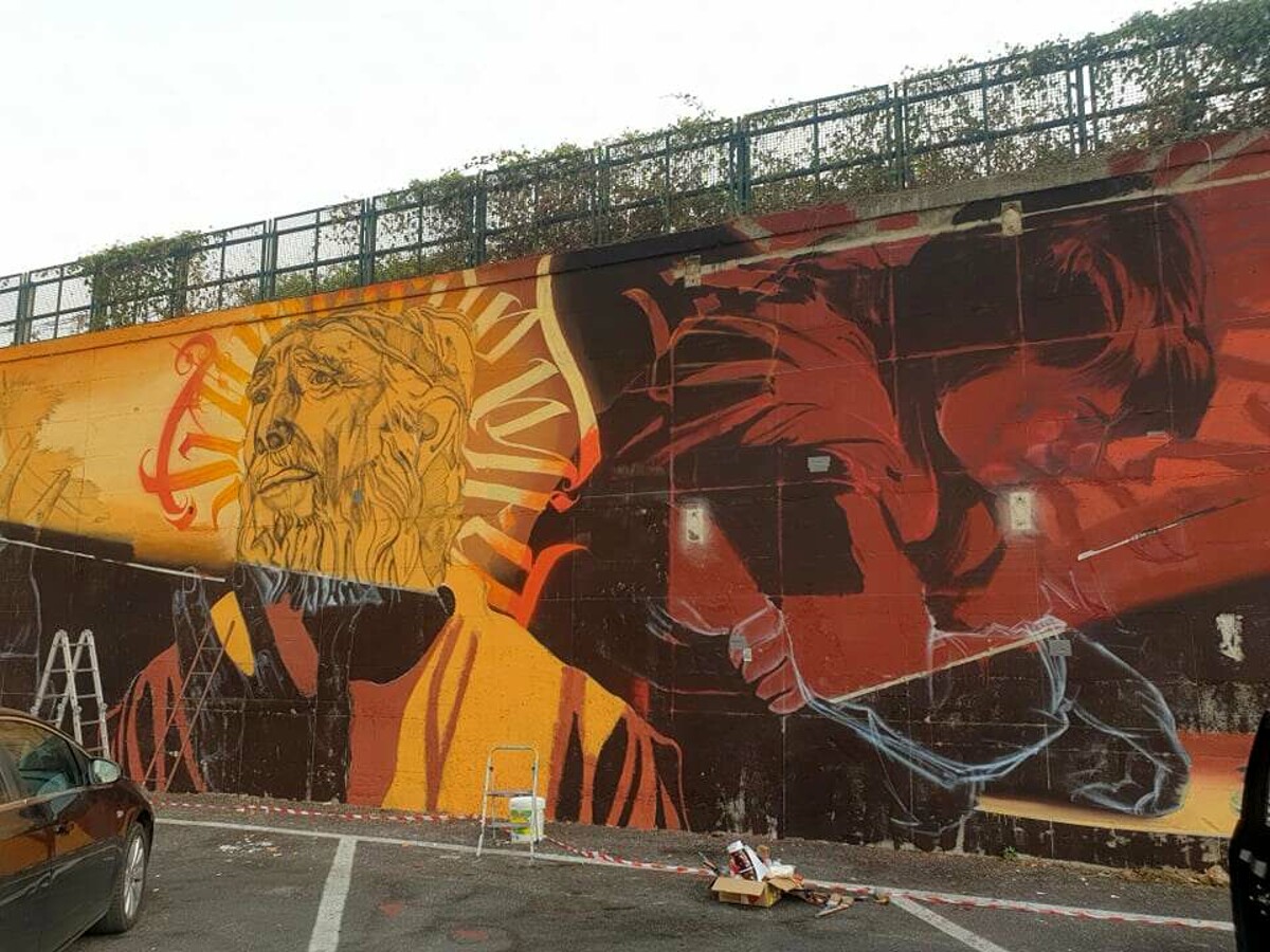 Nuovi murale a via Vinciprova, giovani writers in azione