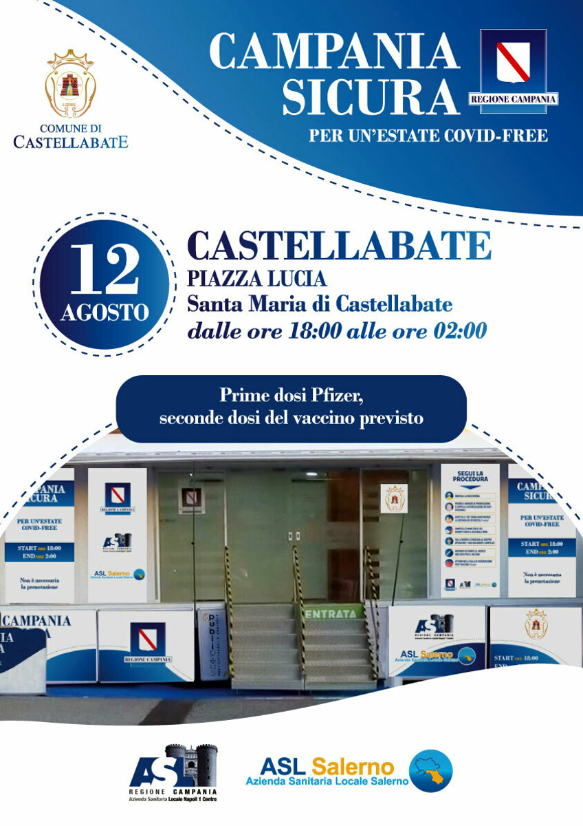 Open day per i vaccini anti-Covid: è la volta di Castellabate