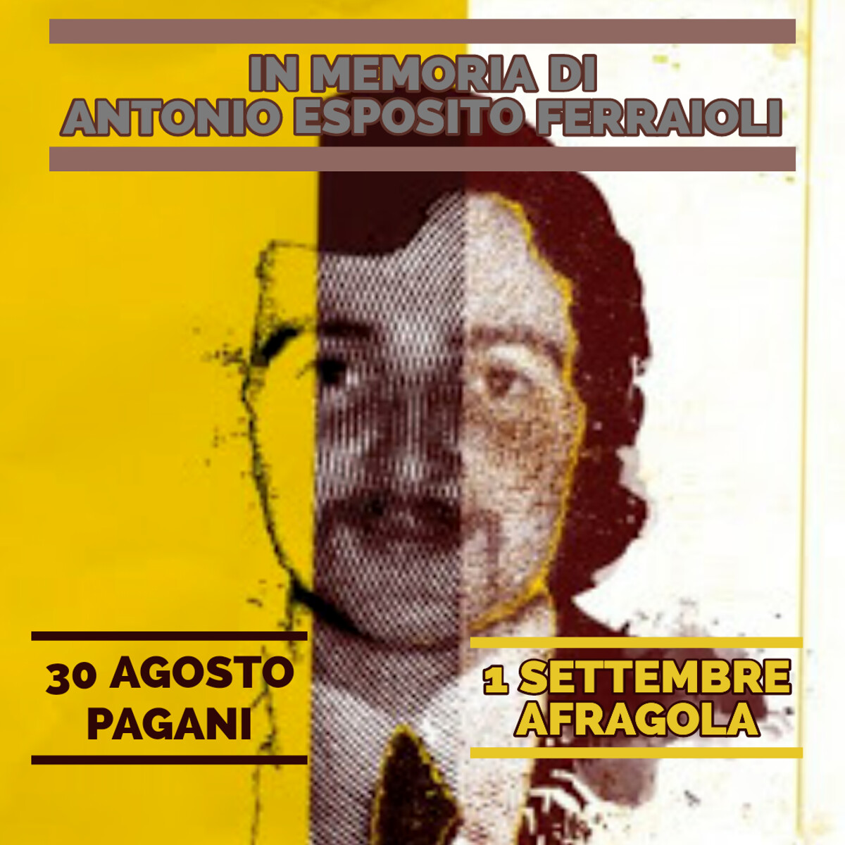 “In memoria di Antonio Esposito Ferraioli”: a 43 anni dall’omicidio iniziative a Pagani ed Afragola