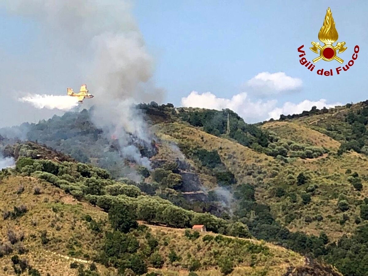 Incubo fiamme in Cilento: bruciano le colline di Ascea, scattano i soccorsi