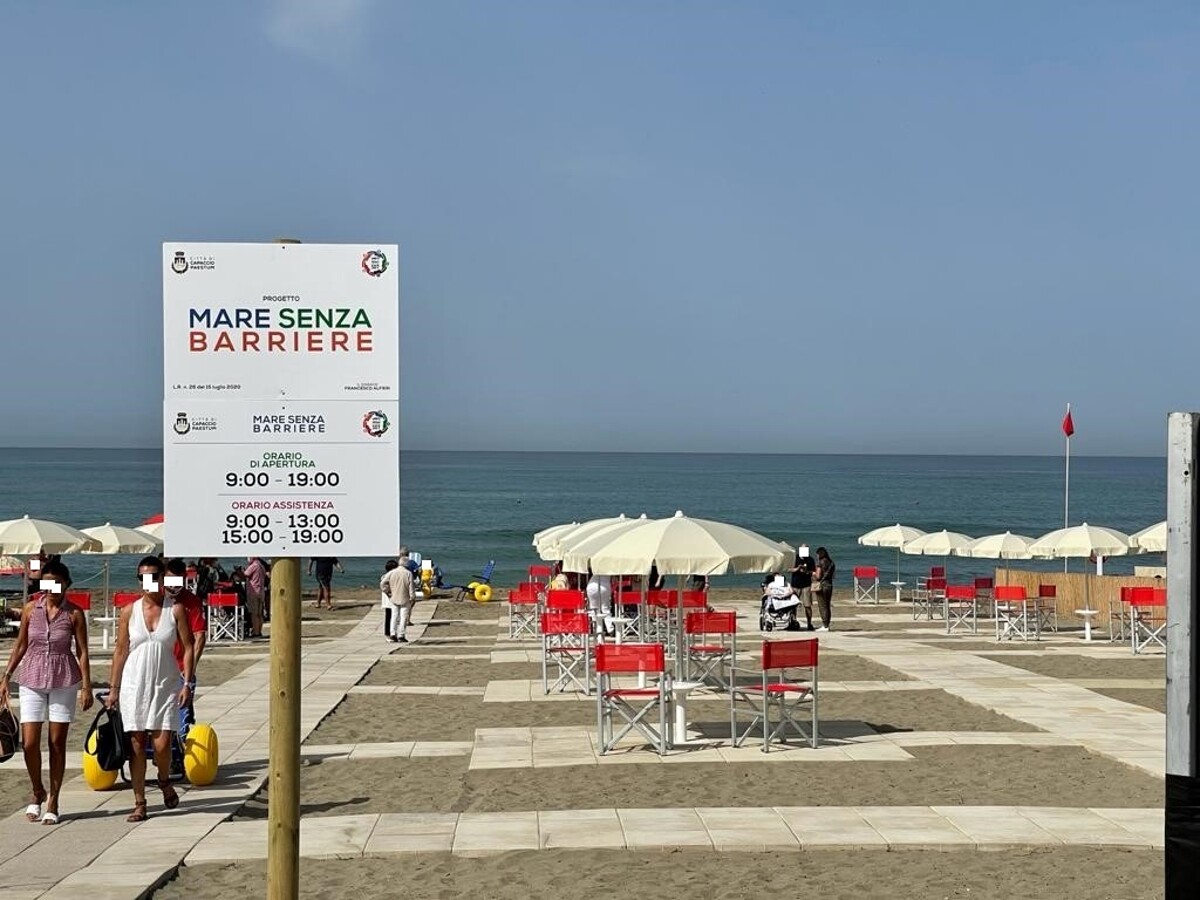 A Capaccio Paestum è stata inaugurata la spiaggia senza barriere