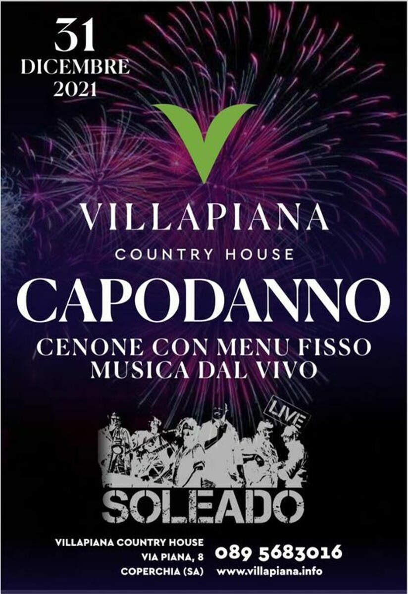 Gran cenone di Capodanno a Villapiana: il brindisi di mezzanotte in compagnia dei Soleado