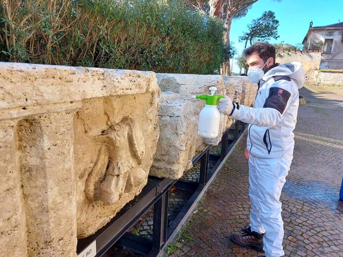 Parco Archeologico di Paestum, al via il restauro delle metope del tempio di Mens Bona