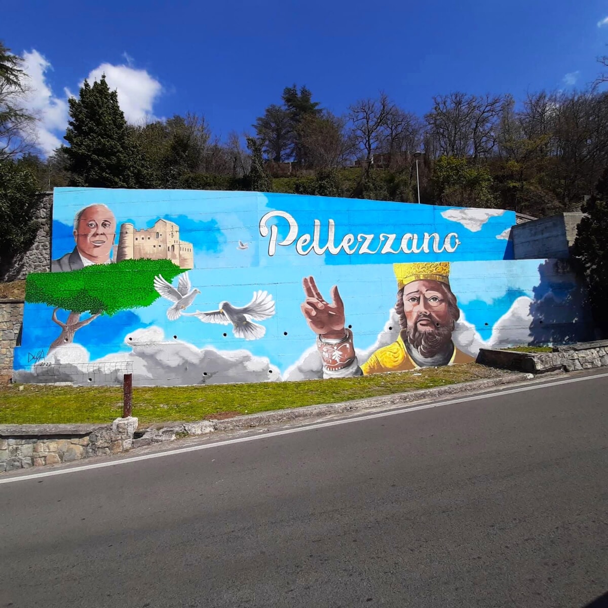 Curiosità a Pellezzano, concluso il murales di Dario Gilberti