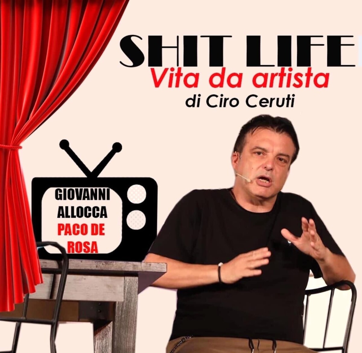 “Shit life”: Ciro Ceruti al teatro Nuovo in scena con Vita d’artista
