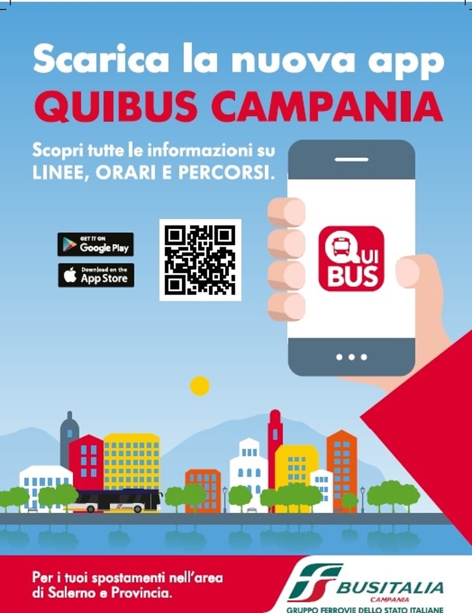 Trasporti pubblici, nasce “QuiBus Campania” l’app di Busitalia Campania