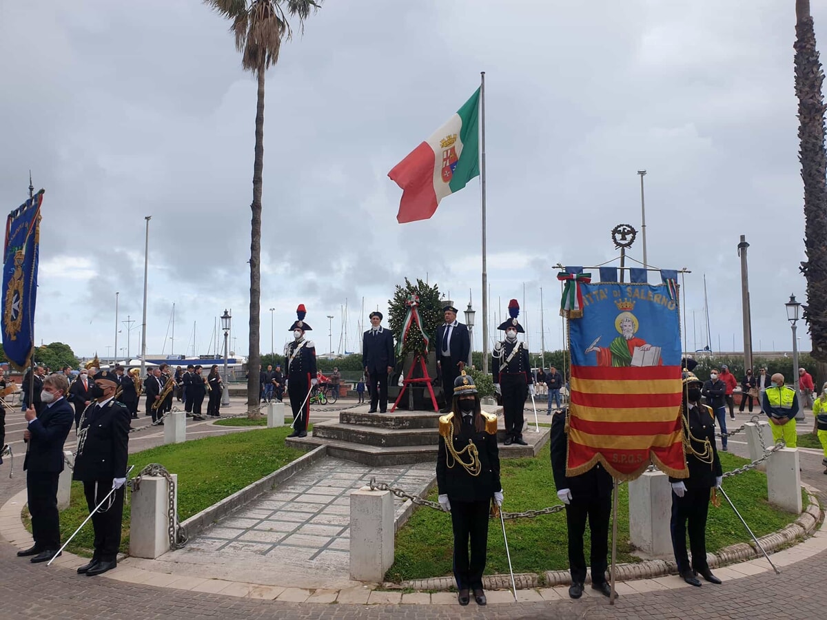 Festa del 25 Aprile, cerimonia a Salerno con il Prefetto e le altre istituzioni