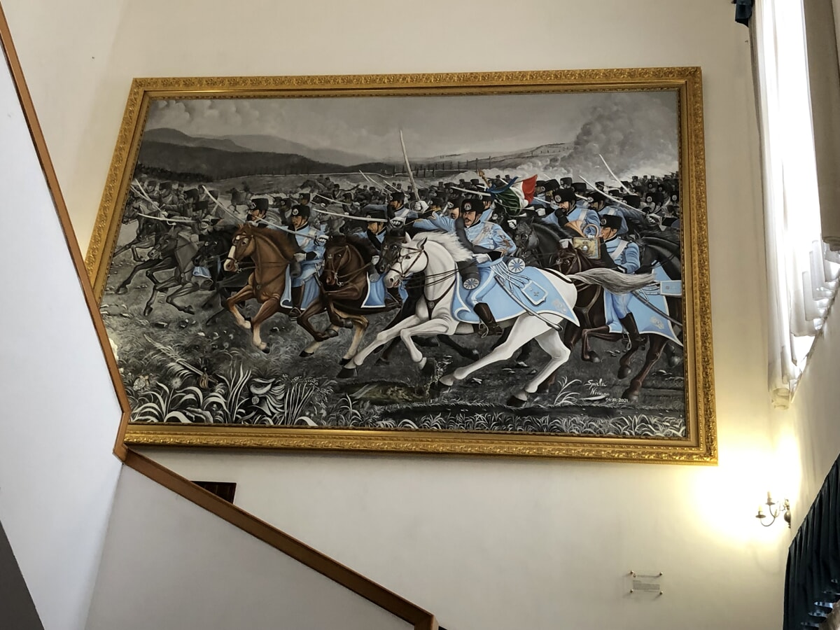 Reggimento Guide: inaugurato il dipinto raffigurante “La carica di Monzambano”