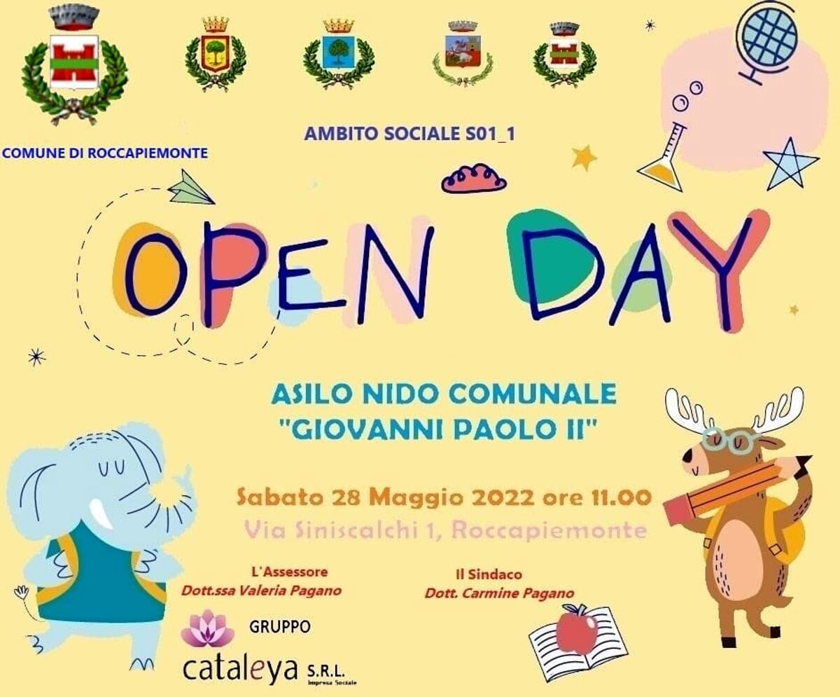 Open Day Asilo Nido e apertura Centro Anziani a Roccapiemonte