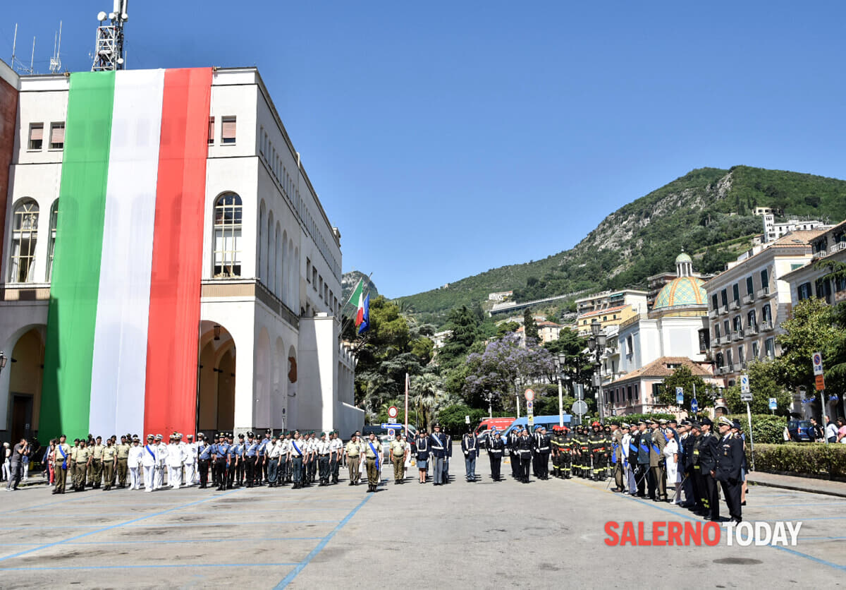 Festa della Repubblica, cerimonia con le istituzioni in Piazza Amendola