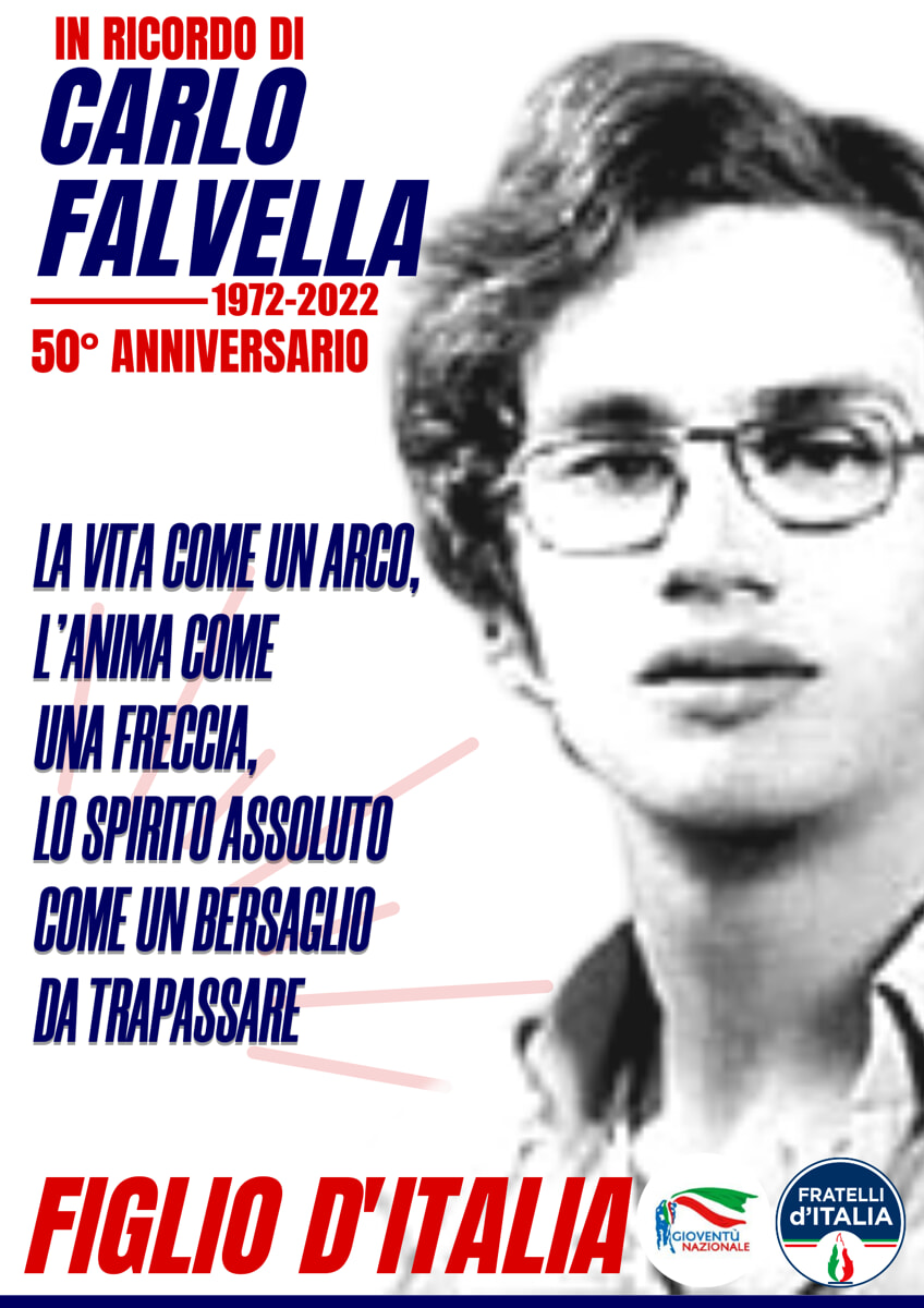 Fratelli d’Italia ricorda Carlo Falvella a 50 anni dalla scomparsa