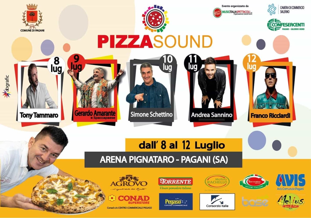 Ritorna Pizza Sound: a Pagani cinque giorni all’insegna di cibo, musica e divertimento