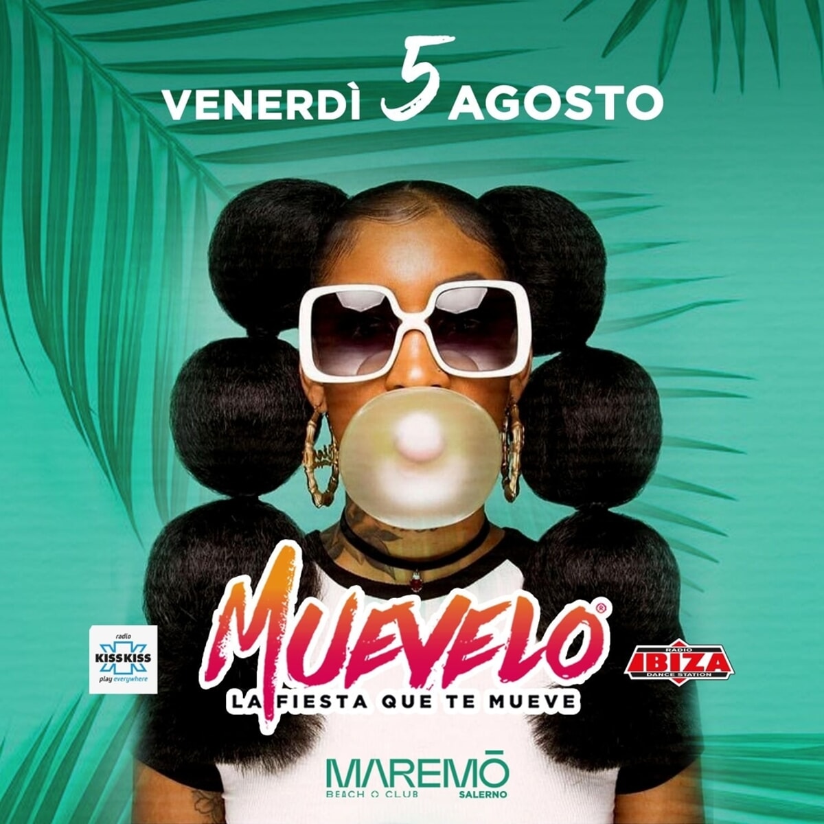Venerdì 5 agosto “Muevelo la fiesta que te mueve” al Maremò Beach club di Salerno