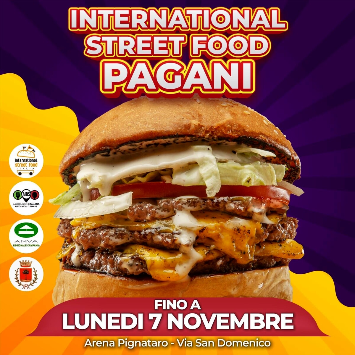 International Street food 2022 a Pagani: si prosegue fino a lunedì 7 novembre