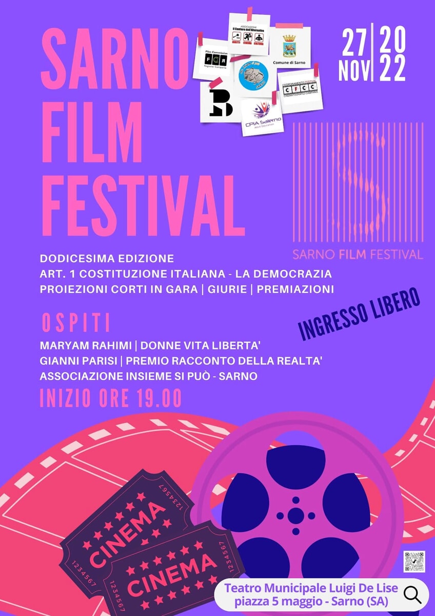 Tutto pronto per la XII Edizione del Sarno Film Festival: ecco il programma