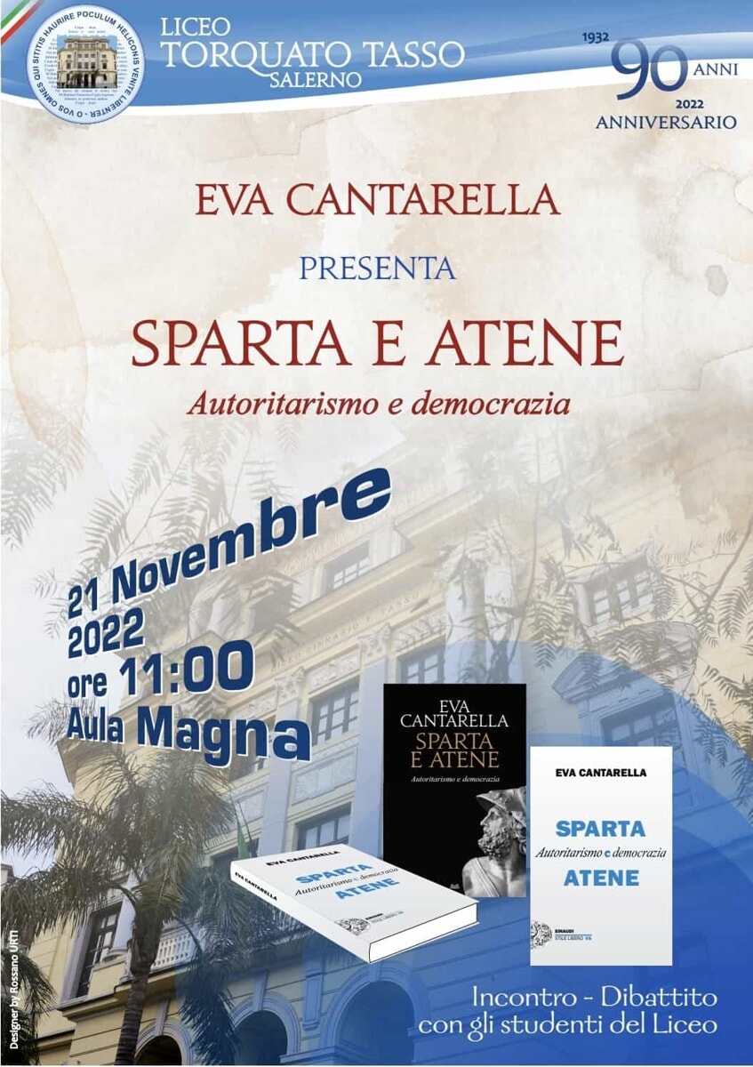 “Sparta e Atene – Autoritarismo e democrazia”: la professoressa Cantarella ospite del liceo Tasso