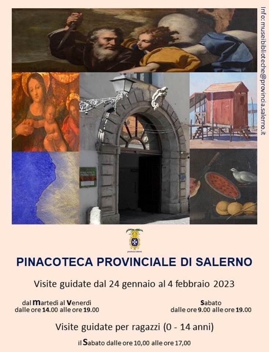 Pinacoteca Provinciale di Salerno: al via le visite guidate per ammirare la collezione delle opere