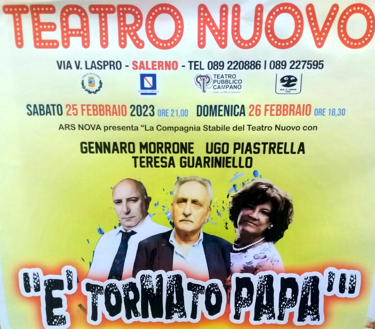 “È tornato papà”: al Teatro Nuovo si ride con Ugo Piastrella