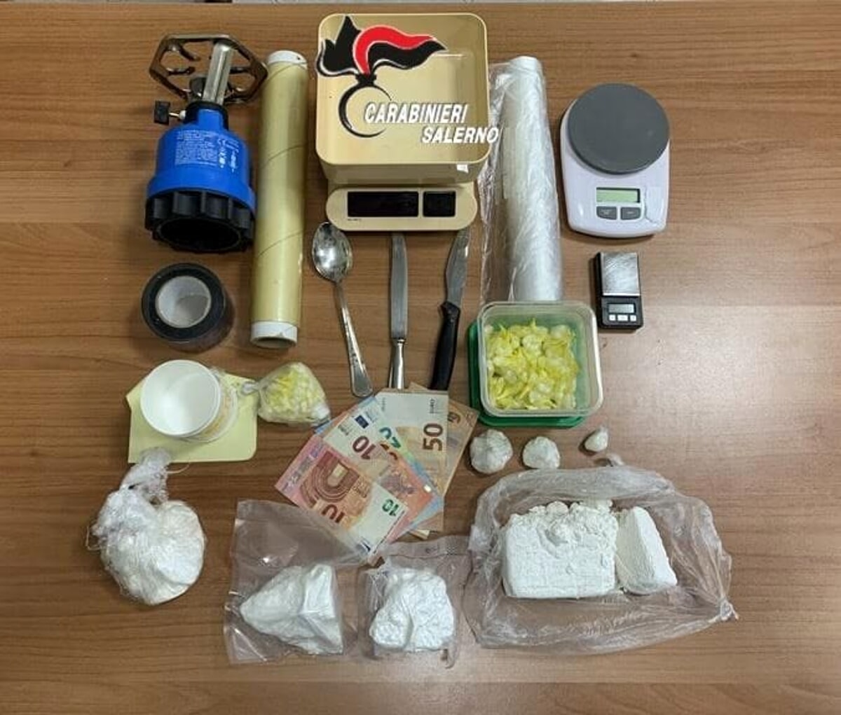 Sorpreso con 680 grammi di cocaina a Pontecagnano: arrestato 28enne