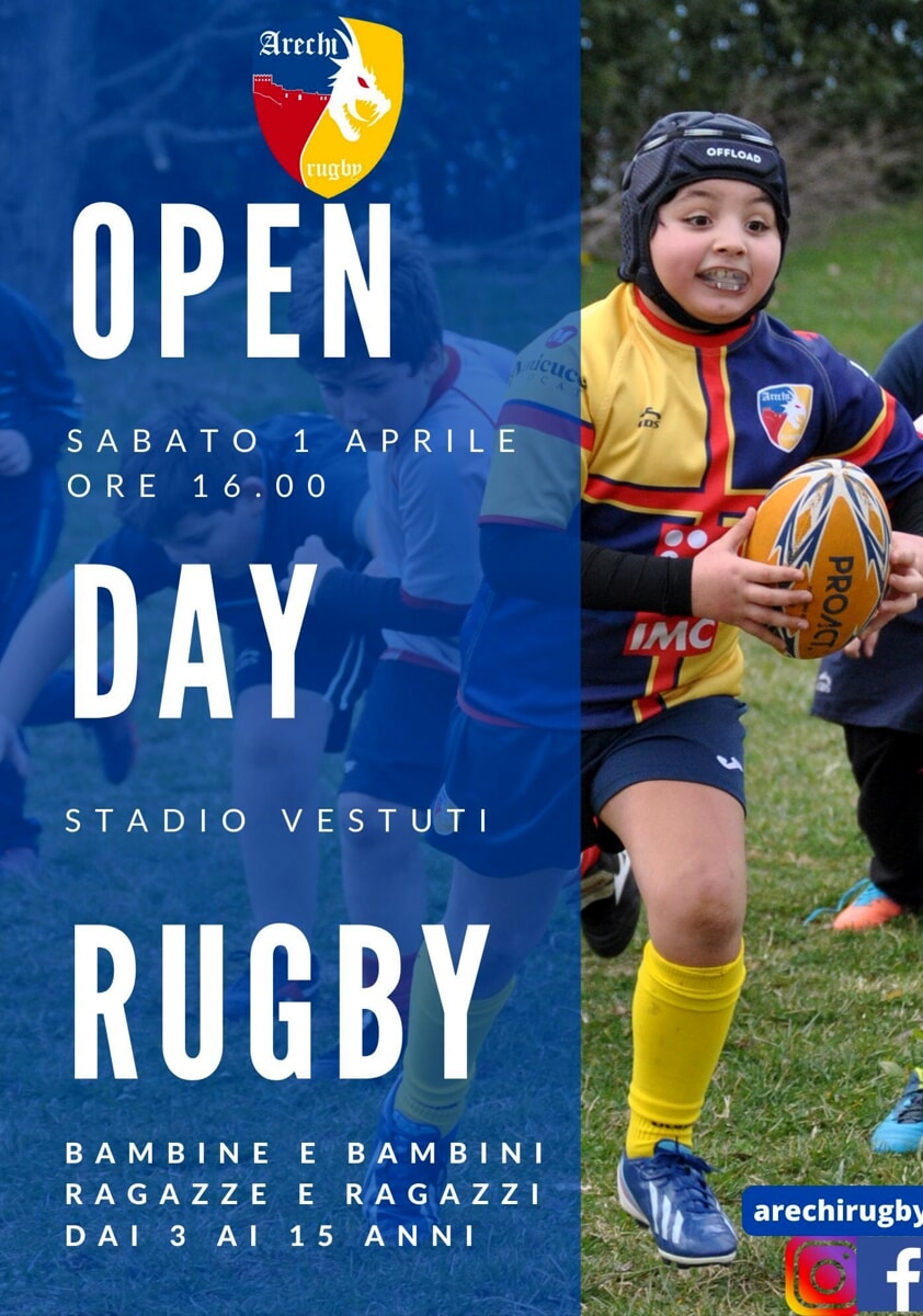 Rugby: tutto pronto per l’open day allo stadio Vestuti