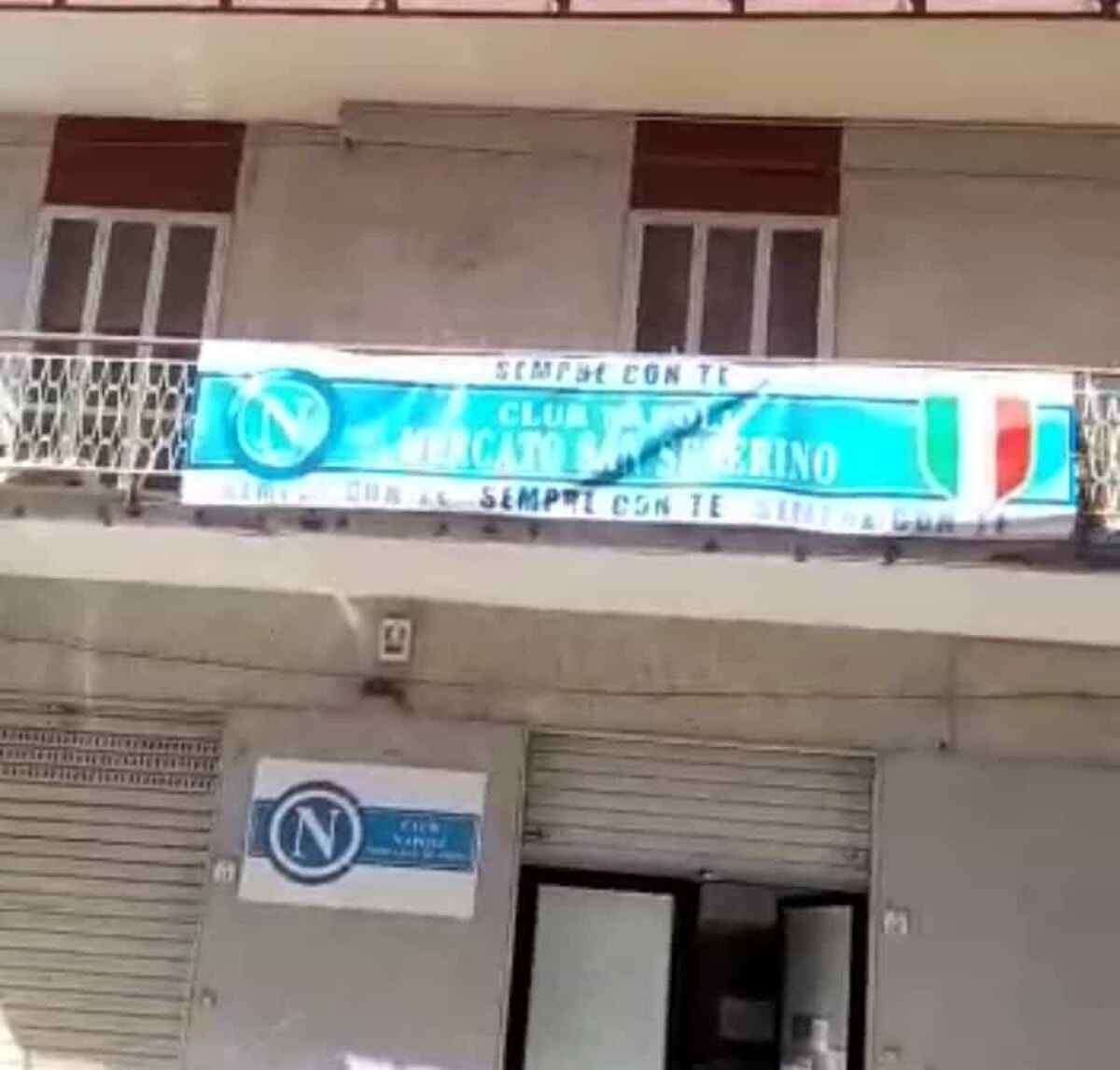 Scudetto del Napoli: trafugato lo striscione del club di Mercato San Severino, festeggiamenti anche ad Agropoli