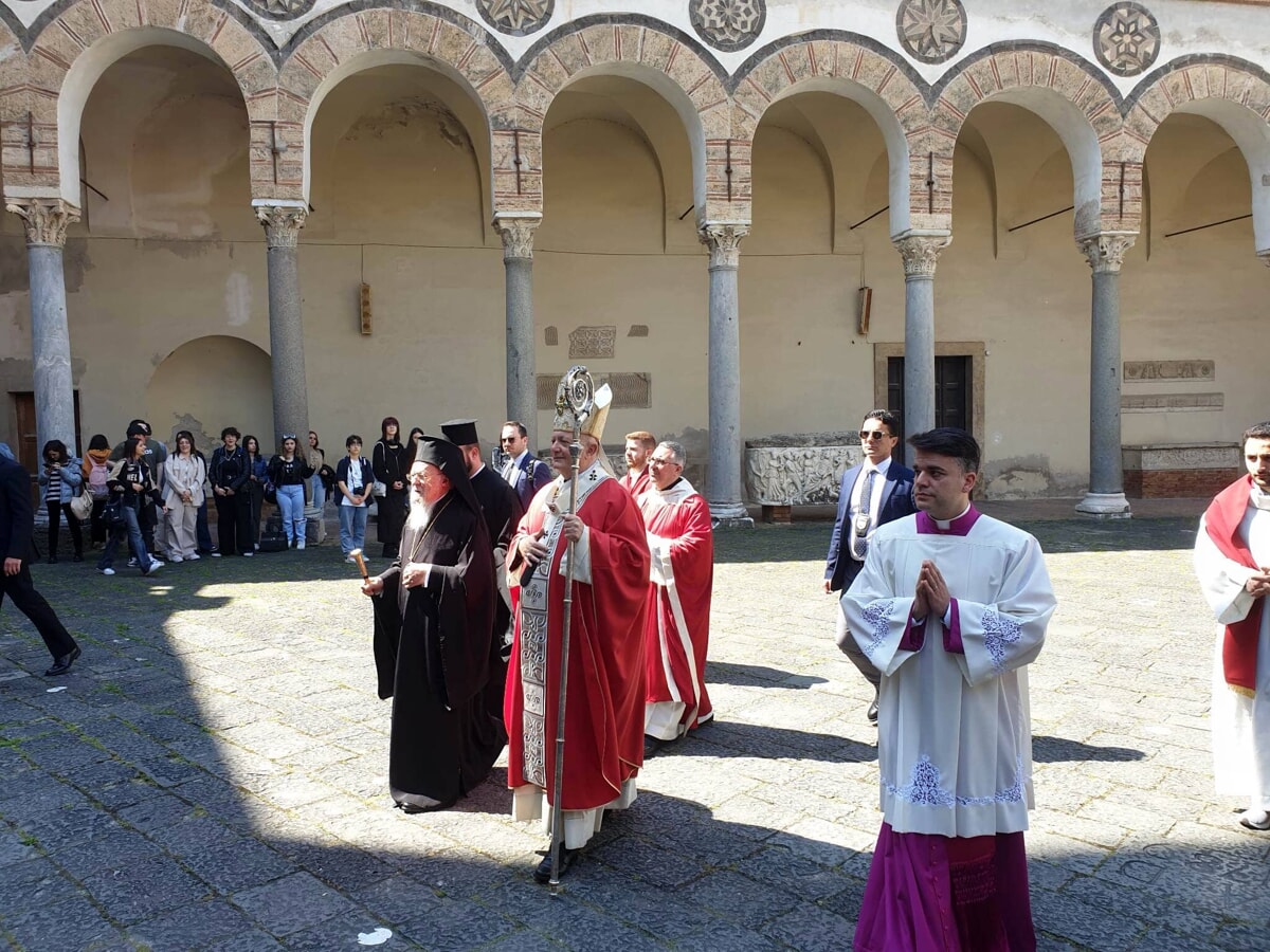 Traslazione spoglie mortali di San Matteo: cerimonia al Duomo con Bellandi e il Patriarca Bartolomeo I