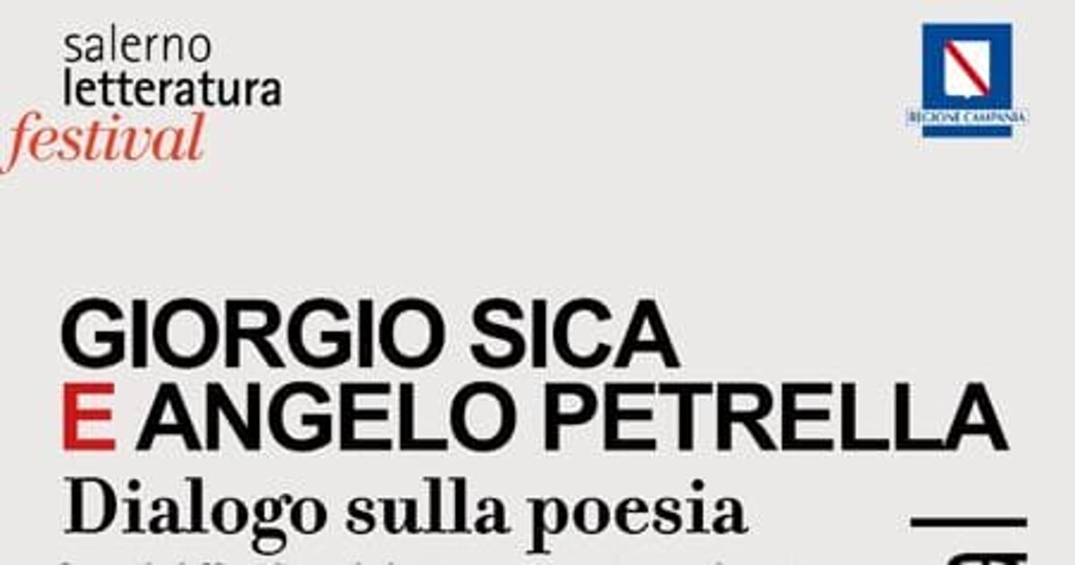 Fuorifestival di Salerno Letteratura, dialogo sulla poesia fra Angelo Petrella e Giorgio Sica