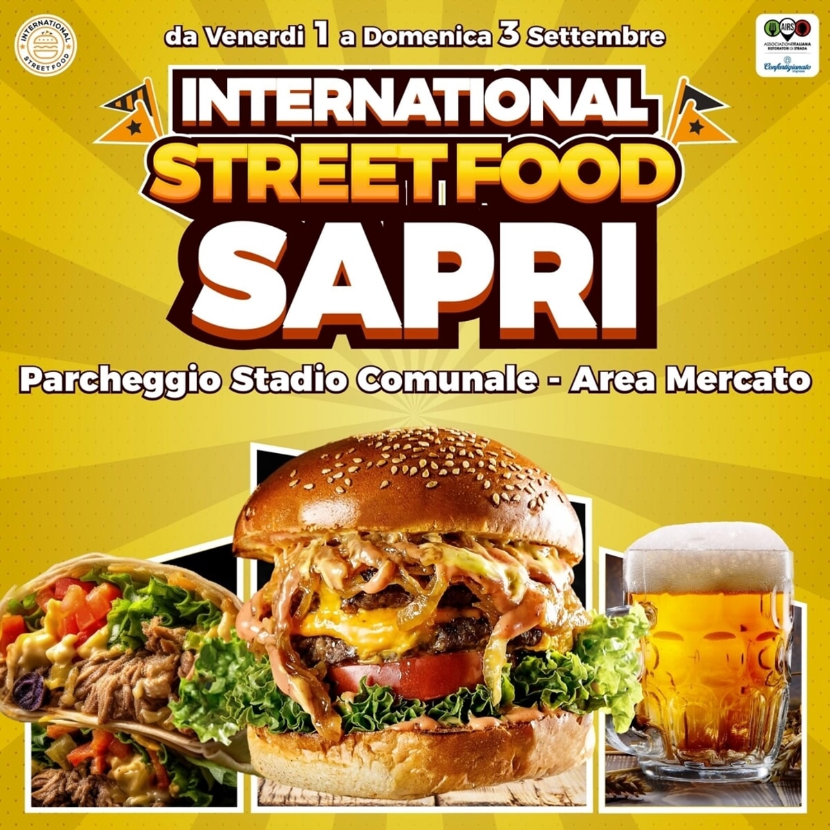 80° tappa dell’International Street Food a sapri dal 1 settembre al 3 settembre 2023