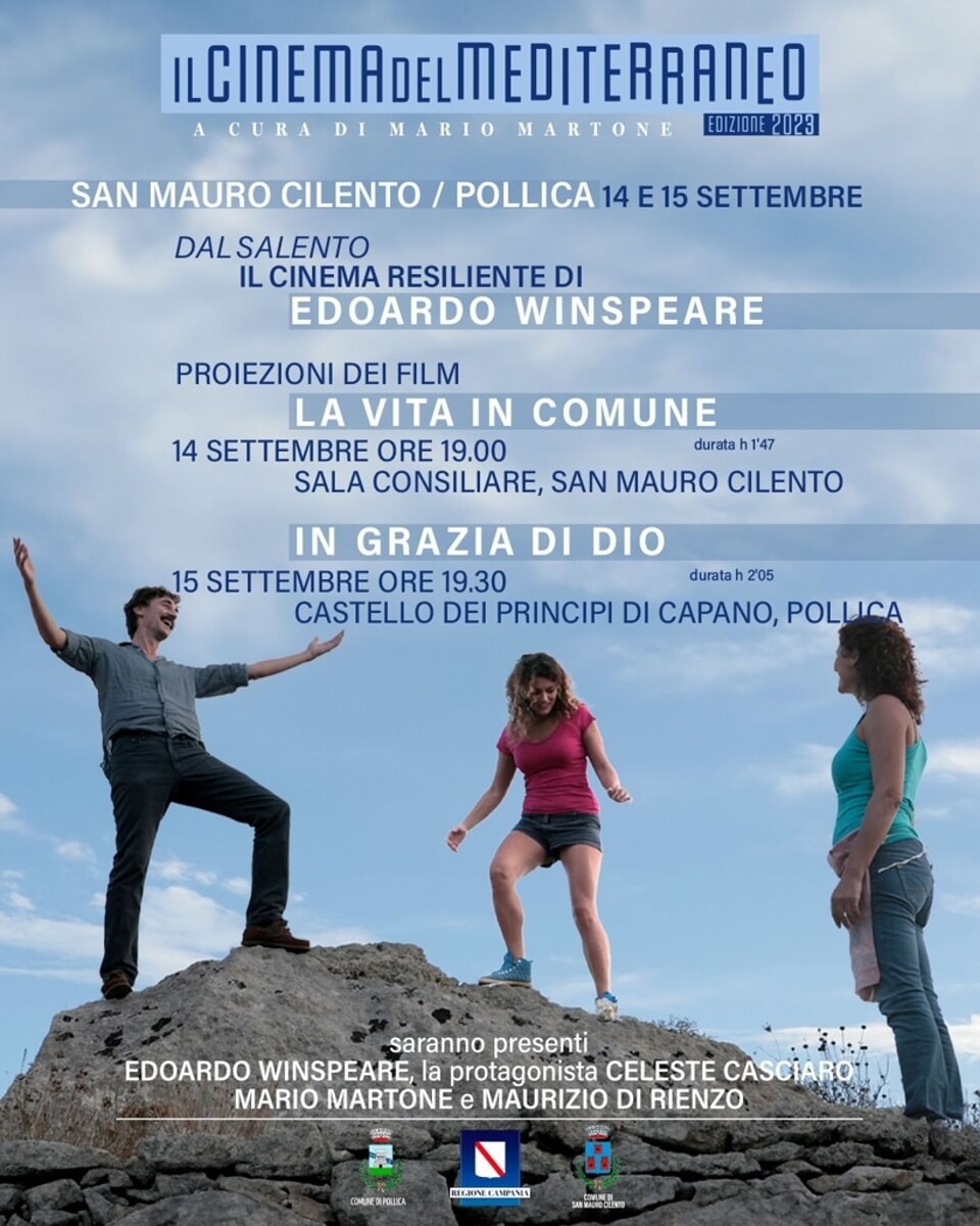 il cinema del mediterraneo a cura di Mario Martone – prima edizione 2023 – 14 e 15 settembre – San Mauro Cilento e Pollica