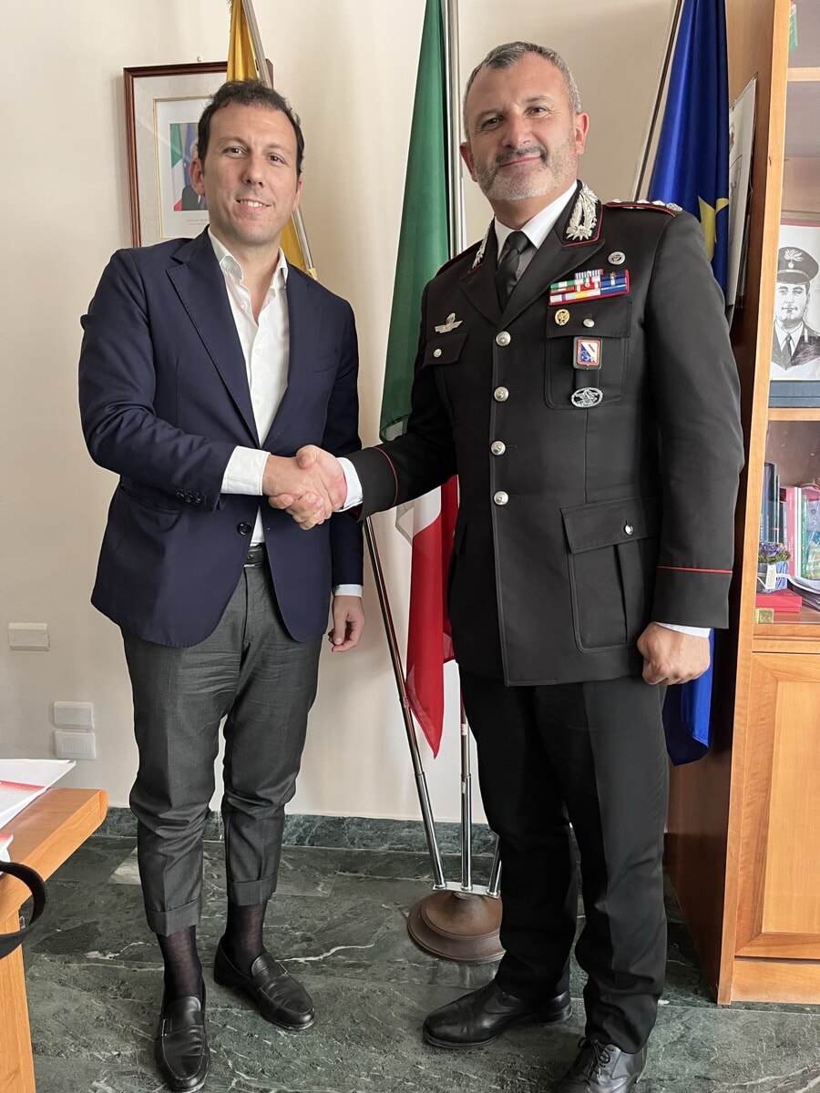 Nocera Superiore, il neo comandante dei carabinieri in visita a Palazzo di Città