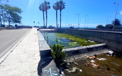 La fontana di Piazzale Salerno Capitale trasformata in discarica: “Si riattivi o venga tolta definitivamente”